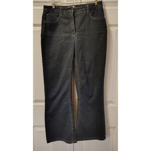 Christopher & Banks Stretch Straight Leg Jeans - Dark Indigo - Size 8 Short
